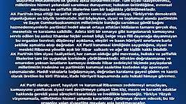 AK Parti'den sosyal medya paylaşımlarına tepki: 'Gerekli yasal süreçleri kararlılıkla ve ivedilikle işleteceğiz'