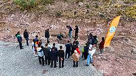 Kayseri Büyükşehir'den yeşil seferberlik: Bin 150 fidan toprakla buluştu