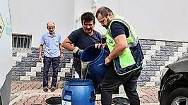 Talas'ta atık yağlar toplanıyor çevre korunuyor