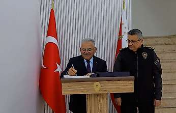 Başkan Büyükkılıç'tan, İl Emniyet Müdürü Ergen'e hayırlı olsun ziyareti