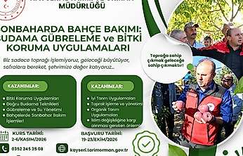 Kayseri'de Sonbahar Bahçe Bakımı Eğitimi!
