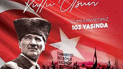 Başkan Büyükkılıç'tan 103. yıla güçlü mesaj: 'Cumhuriyet, geleceğe taşıdığımız en büyük emanetimizdir'