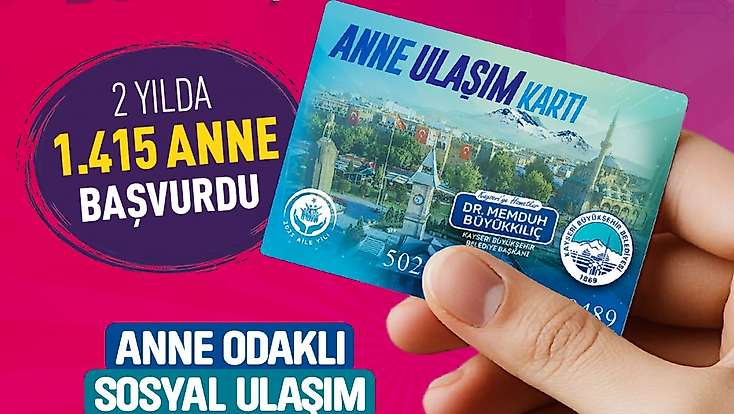 ‘Anne Ulaşım Kartı’ ile annelerin ulaşımına 3 milyon TL’lik büyükşehir desteği