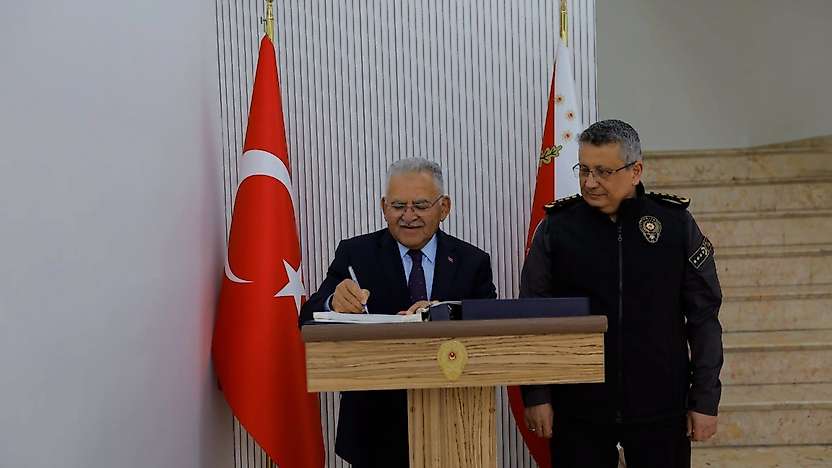 Başkan Büyükkılıç'tan, İl Emniyet Müdürü Ergen'e hayırlı olsun ziyareti