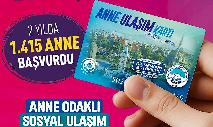 'Anne Ulaşım Kartı' ile annelerin ulaşımına 3 milyon TL'lik büyükşehir desteği