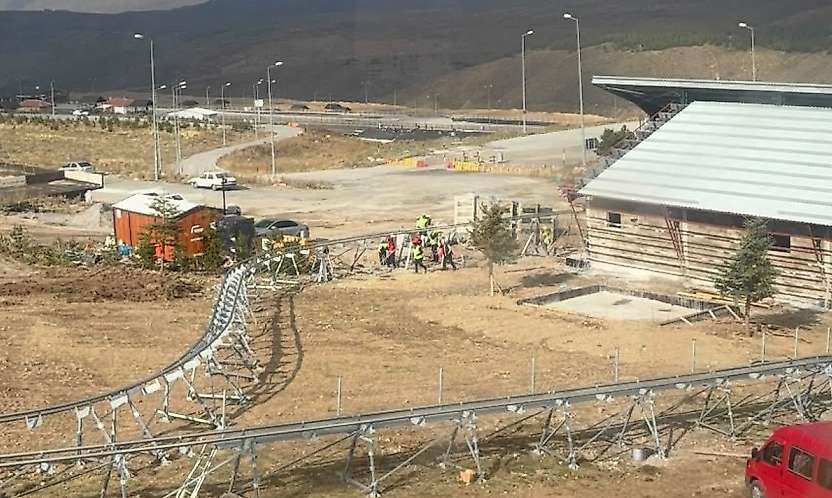 Erciyes'te dağ kızağı projesinde çalışmalar hızla sürüyor